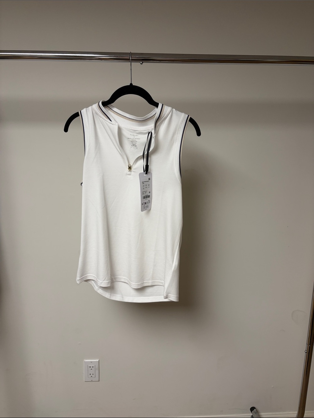 Varley inga performance tank white